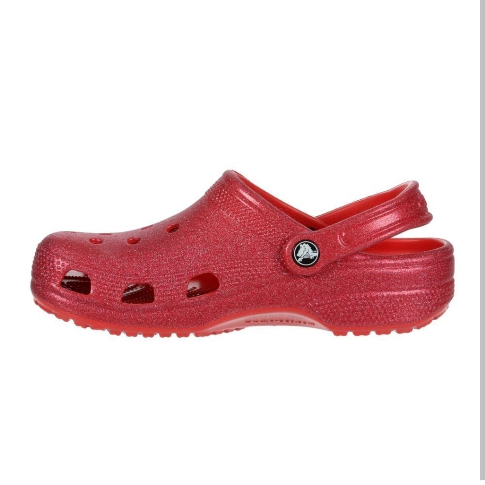 CROCS Sparkly Red Water Shoes - Picture 4 of 7